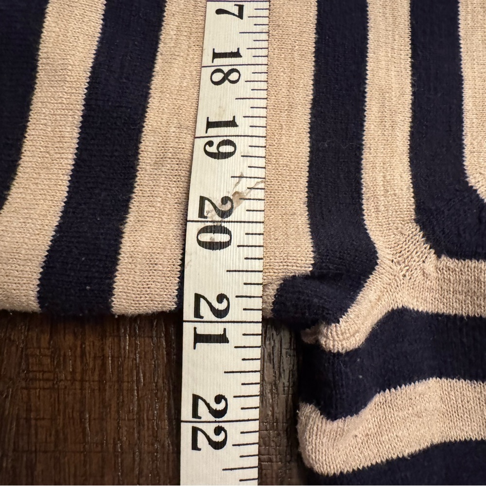 Tommy Hilfiger Navy and Cream Striped Sweater - Picture 7 of 8